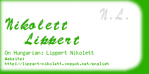 nikolett lippert business card